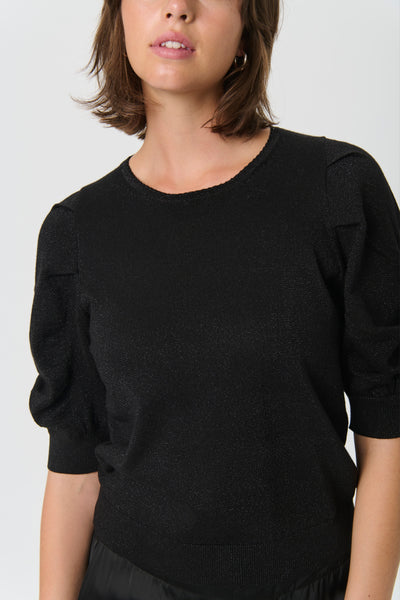 Varaia Pullover Black with Lurex-Part Two-Tocca Finita