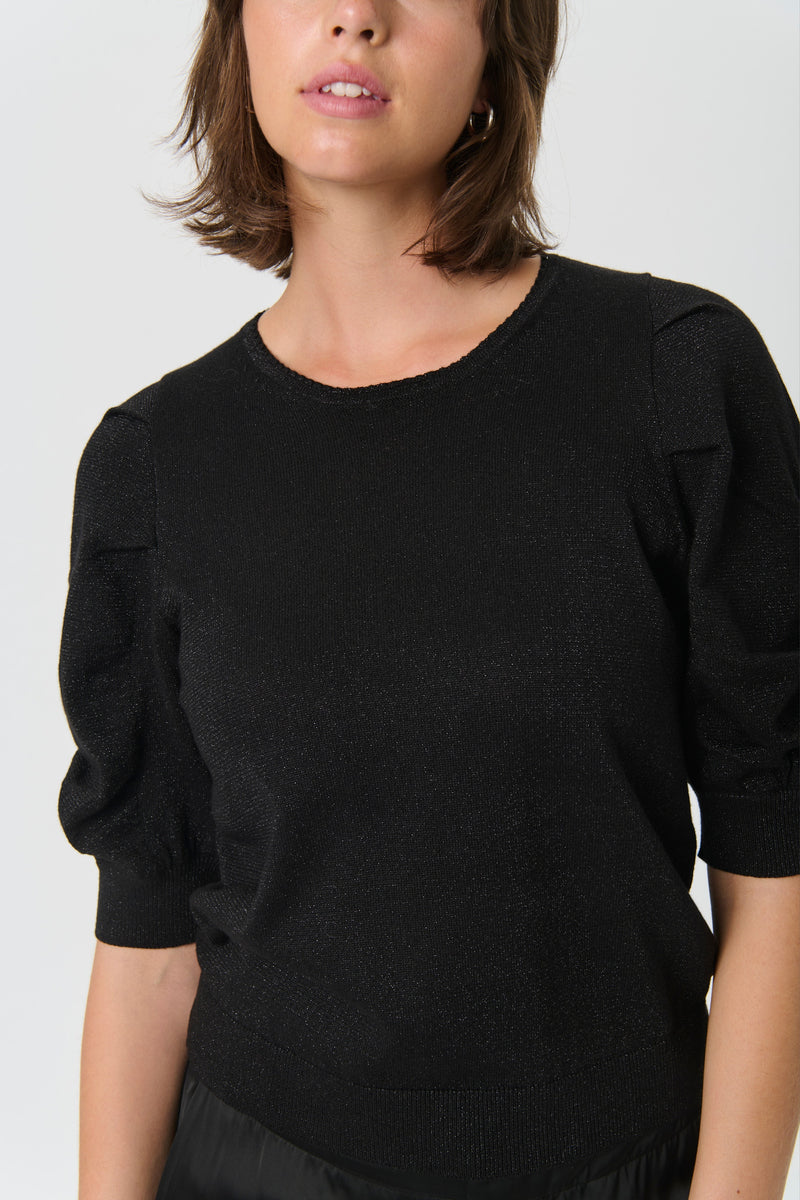 Varaia Pullover Black with Lurex-Part Two-Tocca Finita
