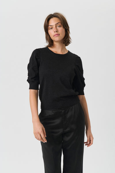 Varaia Pullover Black with Lurex-Part Two-Tocca Finita