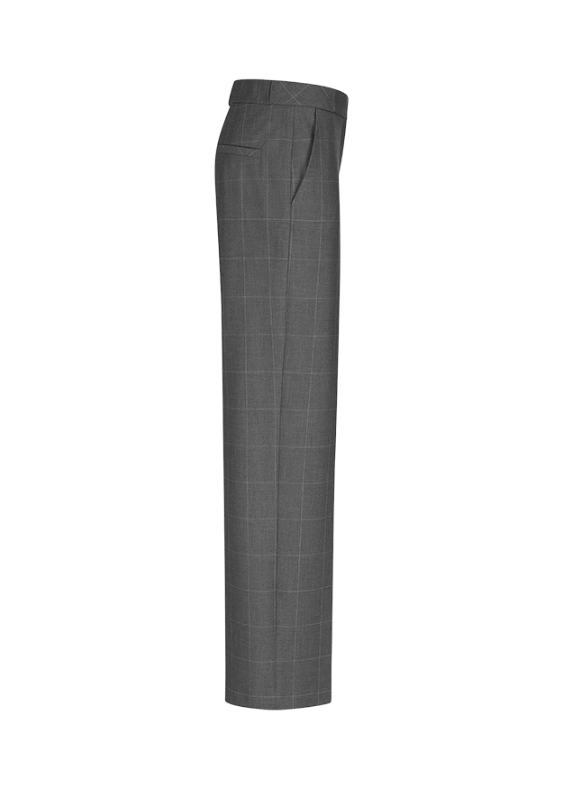 Wide Fit Trousers with Checked Pattern Rock-Riani-Tocca Finita