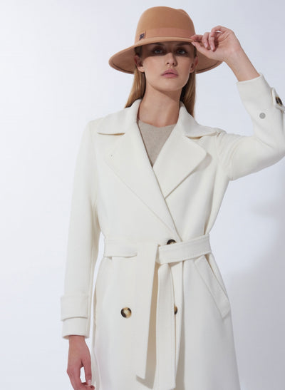 Wool Felt Asymmetric Fedora Hat Camel-Cinzia Rocca-Tocca Finita