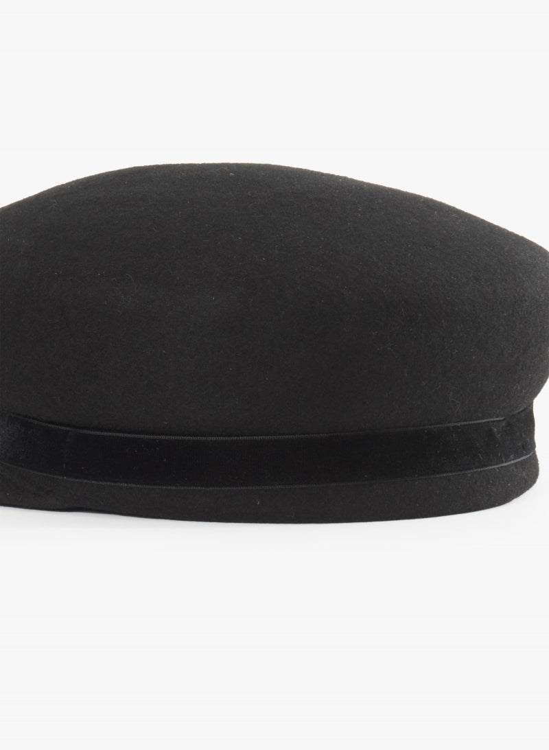 Wool Felt Fisherman Hat Black-Cinzia Rocca-Tocca Finita