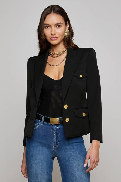 Wylla Blazer Black-L'Agence-Tocca Finita