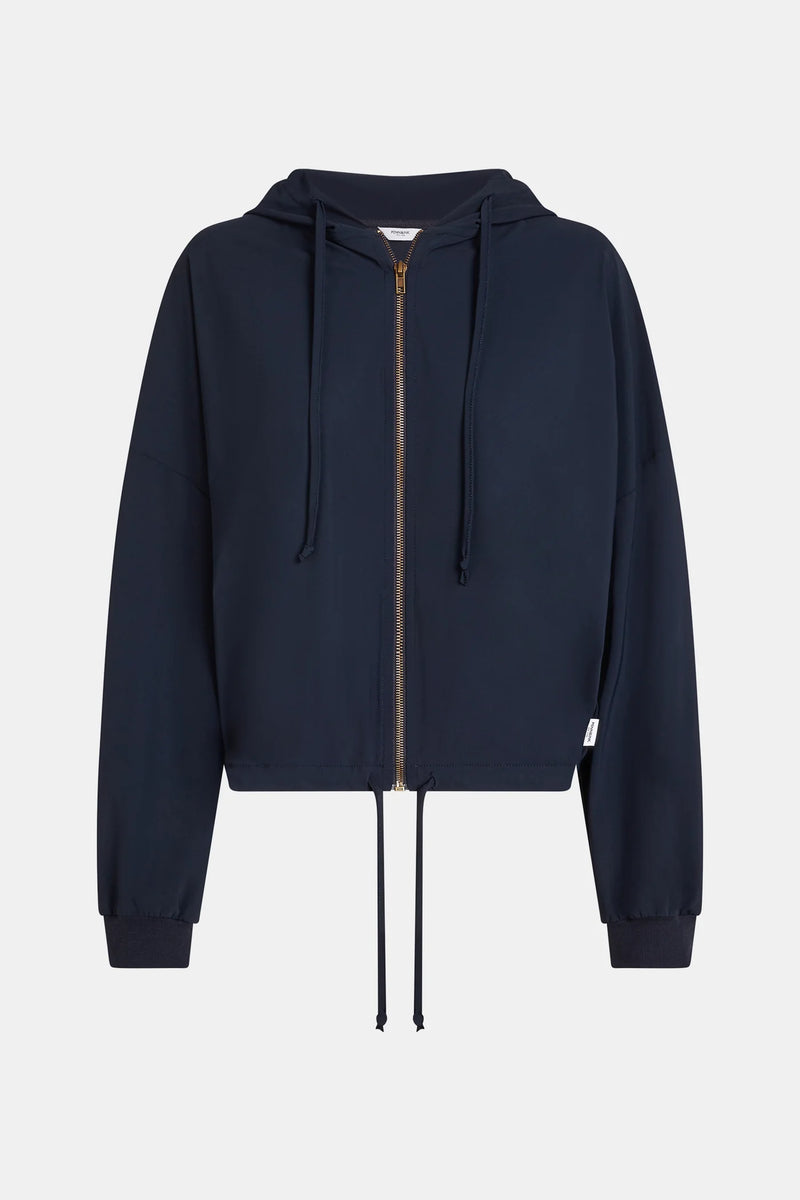 Zip Up Jersey Navy Hoodie-Penn&Ink-Tocca Finita
