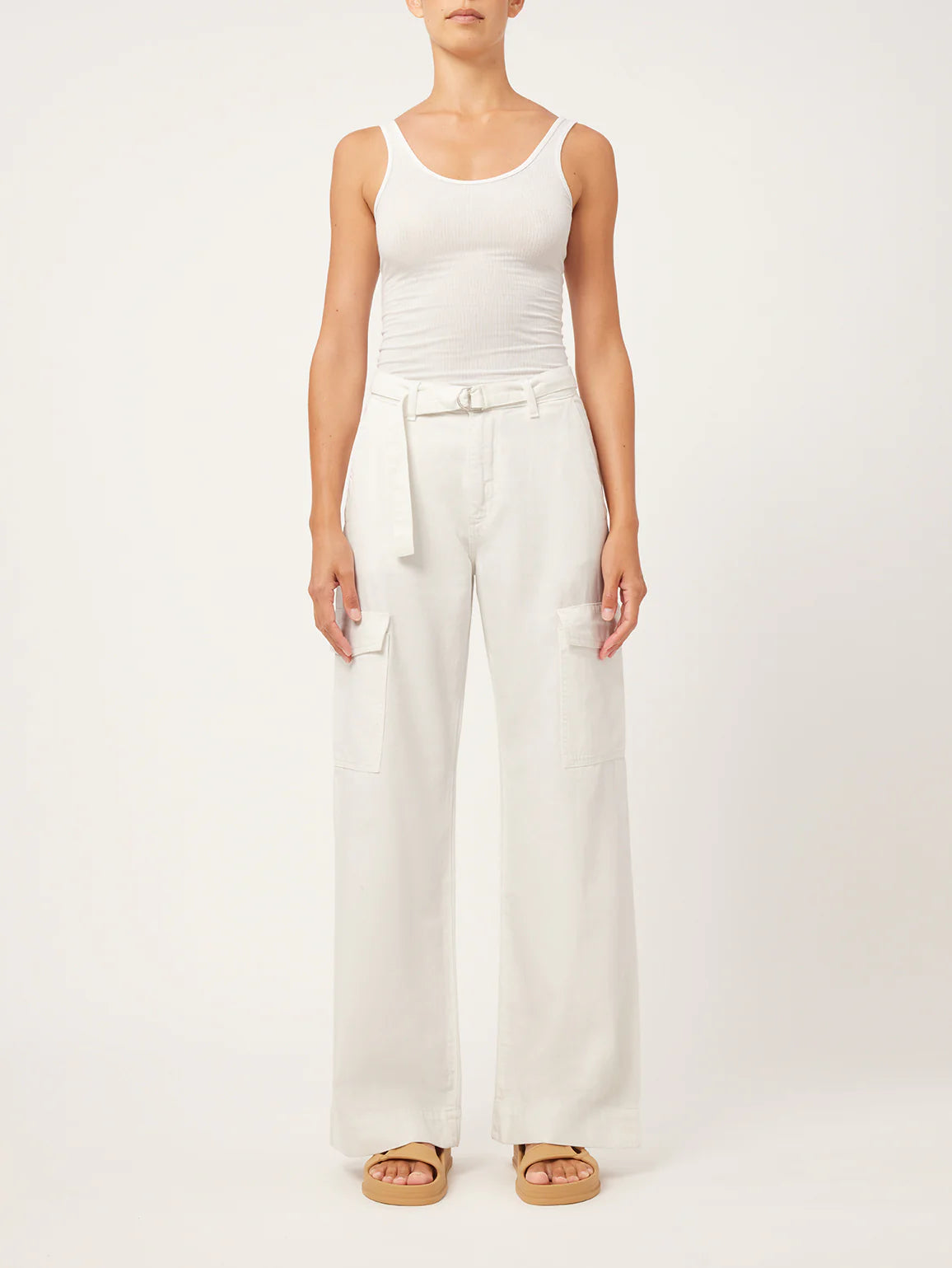 Zoie Wide Leg Relaxed Vintage White Cargo by DL1961