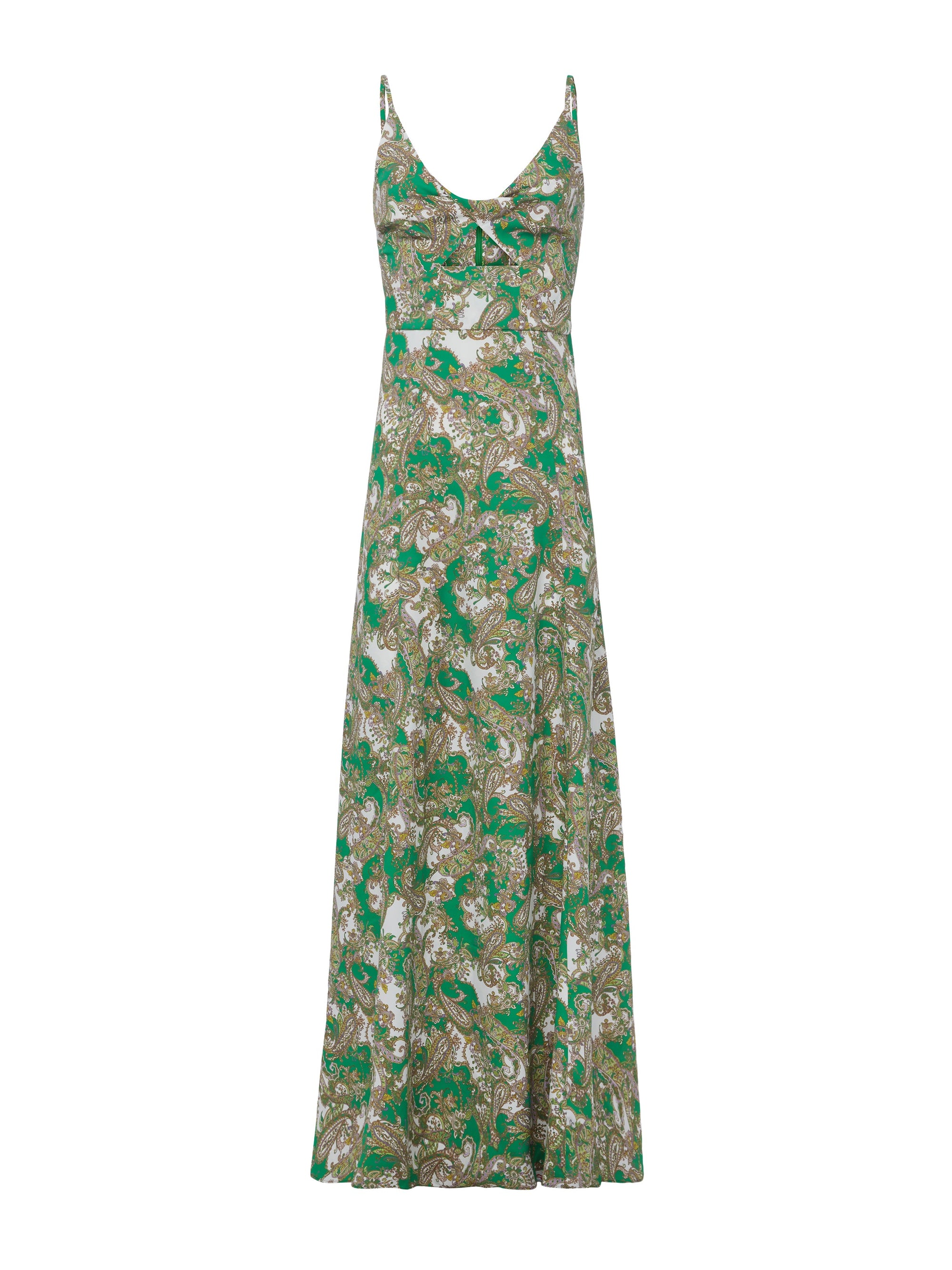 Porter Twisted Front Dress in Grass Paisley Print by L'AGENCE