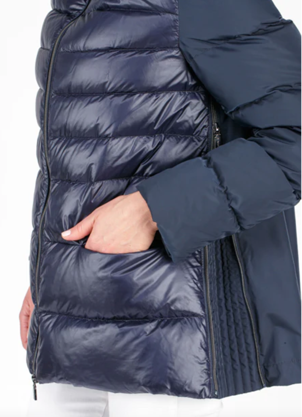 Crop A-Line Fur Collar Jacket in Black by Diego M