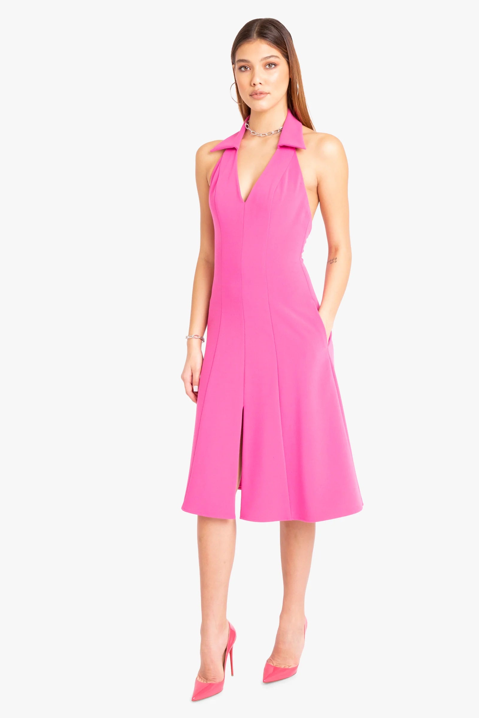 Lathan Dress in Pink by Black Halo