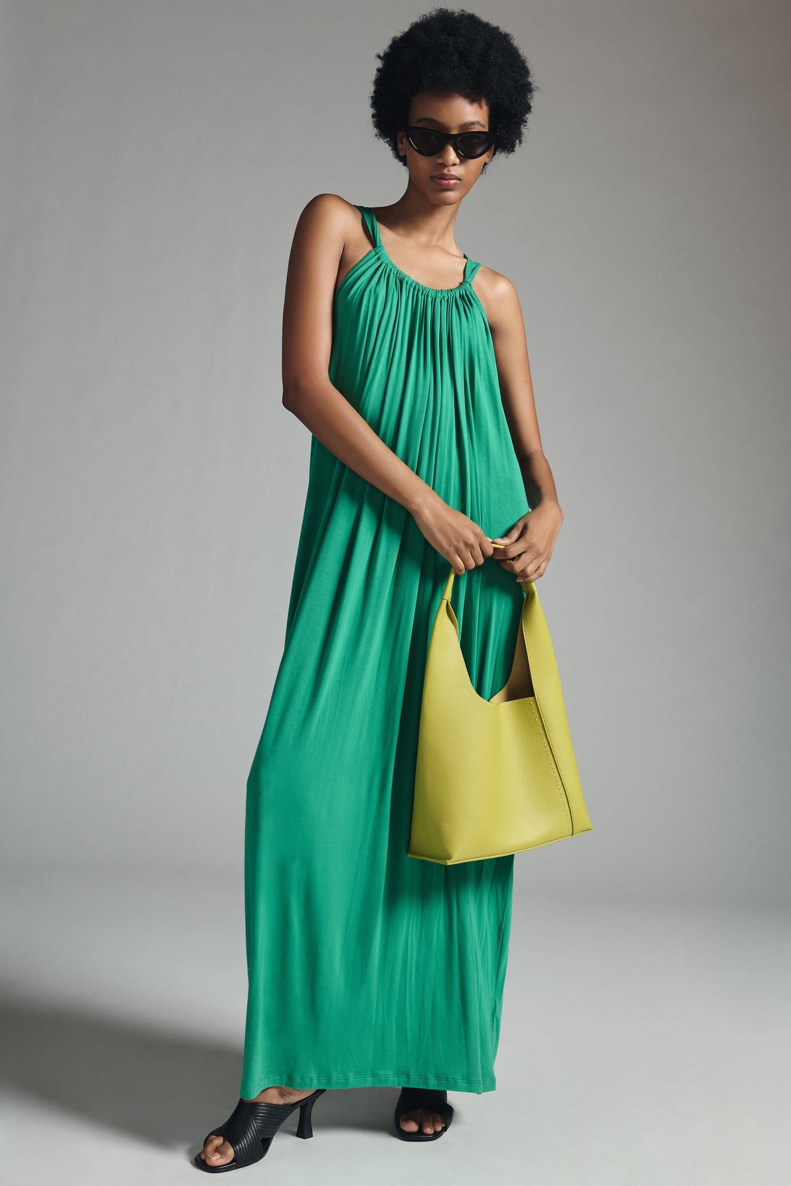 Cheyenne Green Jersey Dress by Velvet by Graham & Spencer